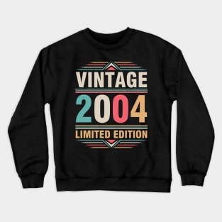 Vintage 2004 Ltd Edition Happy Birthday 18 Years Old Me You Crewneck Sweatshirt